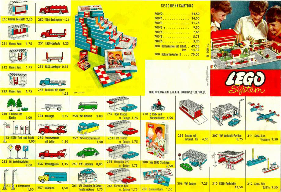 Каталог LEGO 1961 год