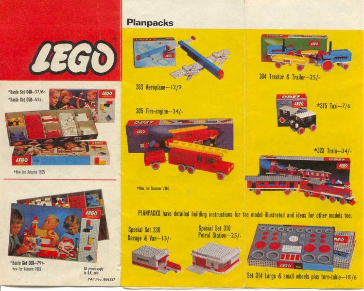 Каталог LEGO 1965 год