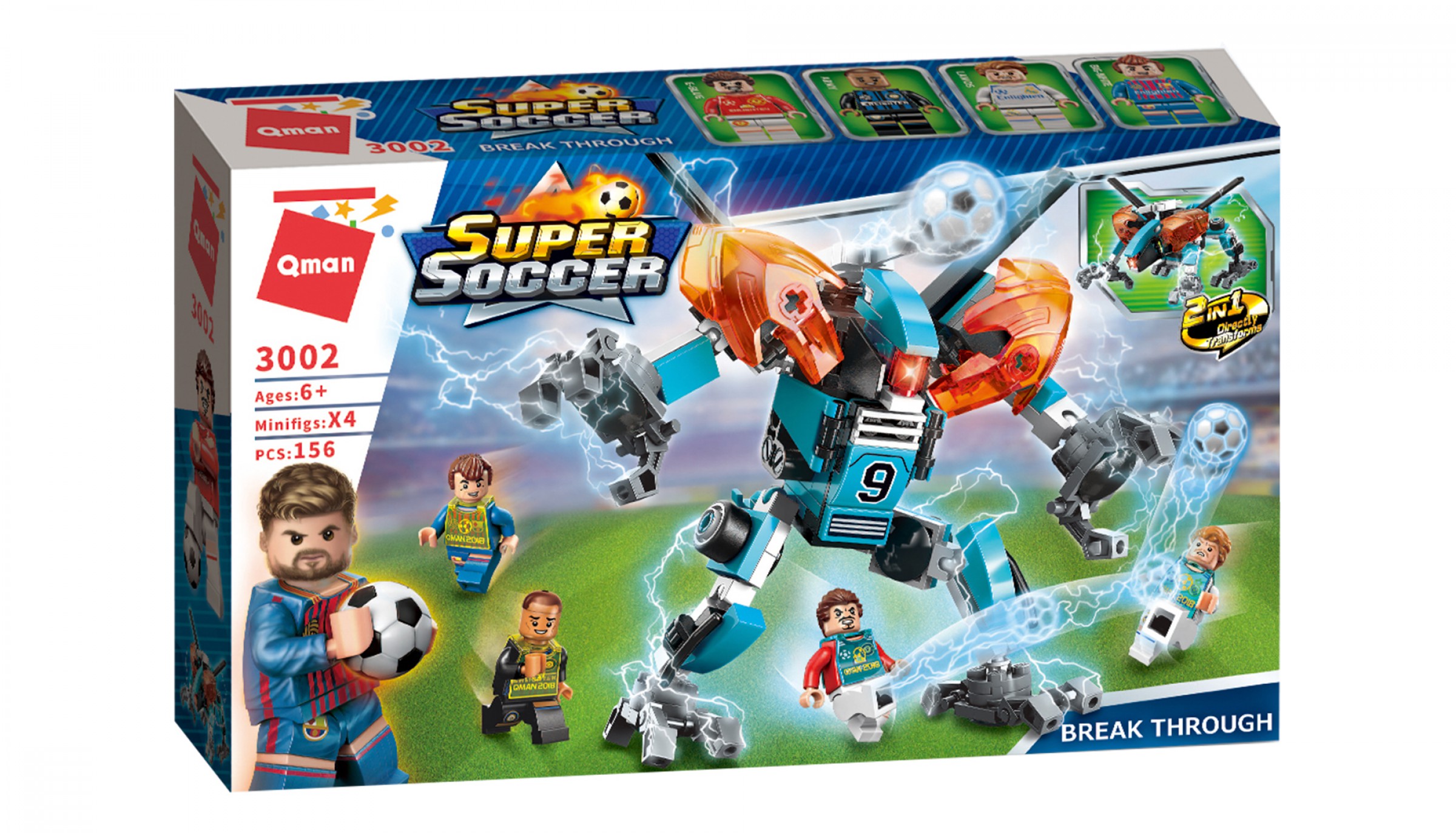 Enlighten Brick 3002 Super Soccer. Break Through (Футбол. Роботы против людей. Прорыв)