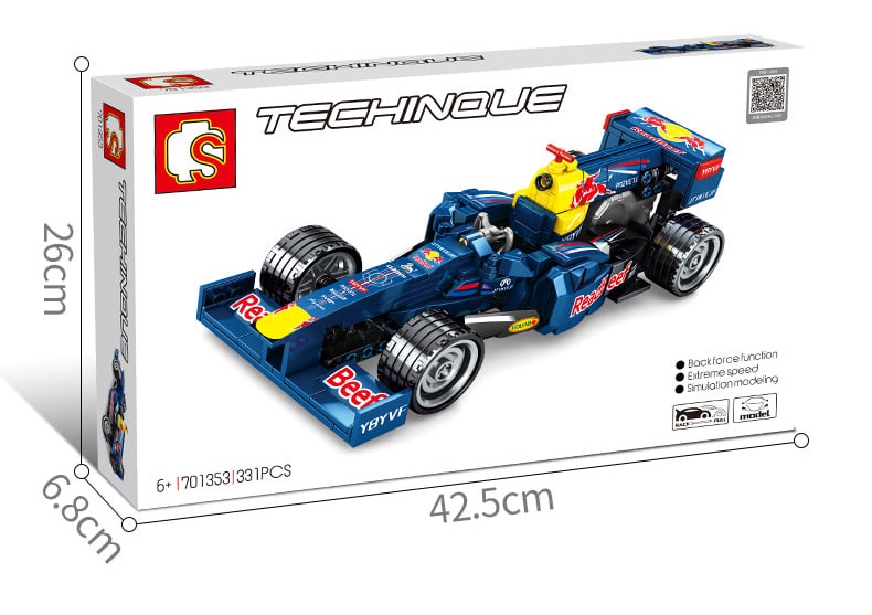 Sembo 701353 Red Bull Formula 1 Racecar (Гоночный болид Формулы 1 команды Ред Булл)