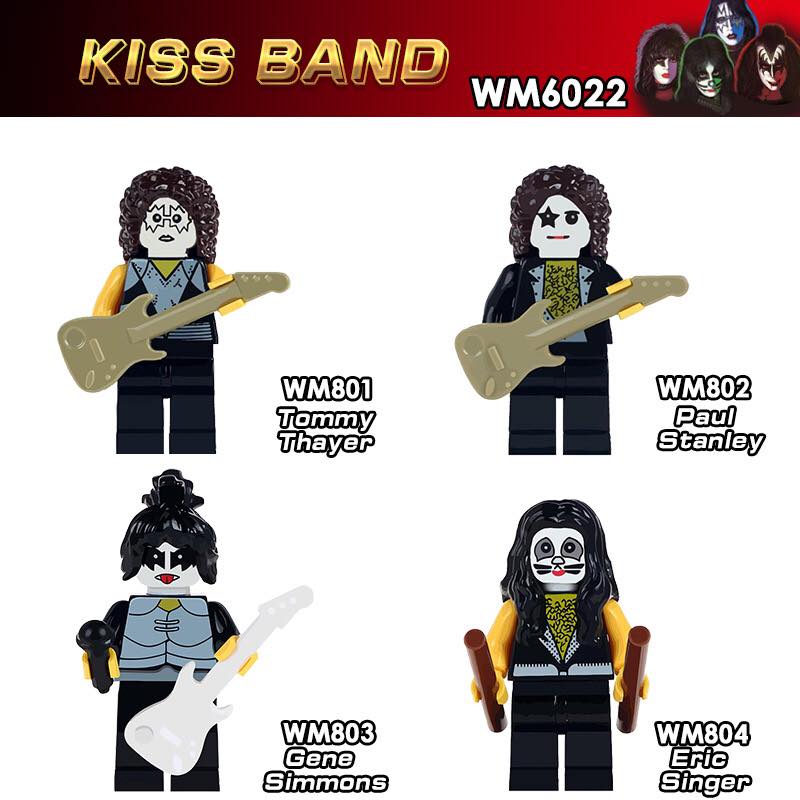 WM6022 KISS Band Minifigures (Минифигурки группы Kiss)